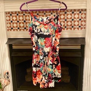 Scallop Floral Romper